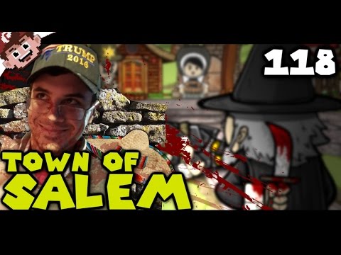 THE TRUMP WALL! (The Derp Crew: Town of Salem - Part 118)