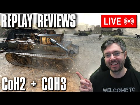 Training Tuesday! Want to Get Better At Company of Heroes? - REPLAY REVIEWS [LIVE]