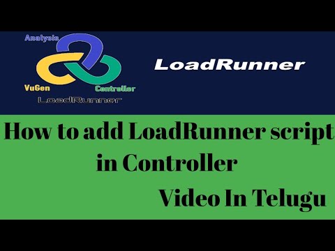 How to add LoadRunner script in Controller and test settings
