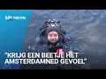 Duikers onderzoeken onderwaternatuur in Amsterdamse gracht