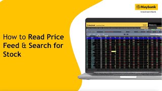 How to Read Price Feed and Search for Stock