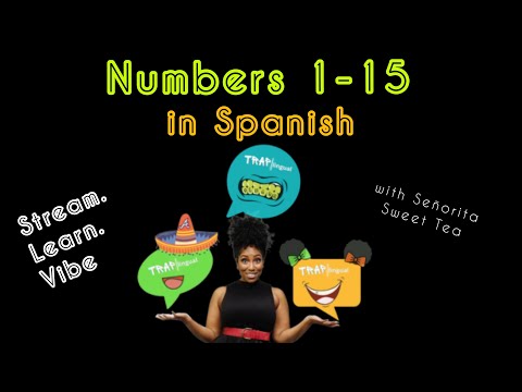 Numbers 1-15 in Spanish Hip Hop Song TrapLingual vol. 1