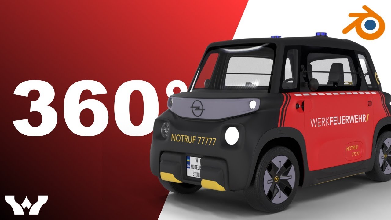 Opel Rock-e 2020 Fire Service HQ 3D Model