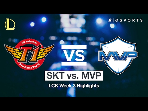 HIGHLIGHTS: SK Telecom T1 vs. MVP (2017 LCK Spring)