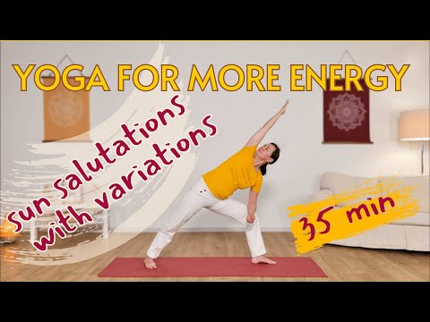 Yoga for more energy | sun salutations with variations
