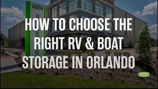 Guide to RV & Boat Storage in Orlando, FL