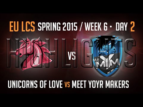 Unicorns of Love vs MeetYourMakers Highlights | Week 6 Day 2 S5 EU LCS Spring 2015 |