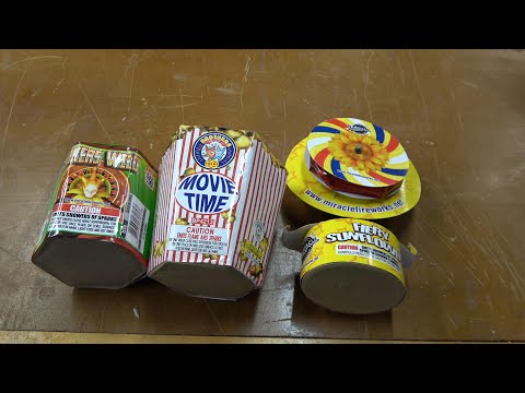 Various fountains Miracle Joker's Wild and Fiery Sunflower with Brothers Movie Time