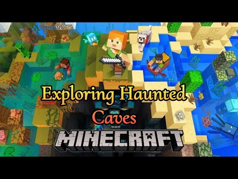 Exploring Haunted Caves in Minecraft | Phasmophobia Challenge
