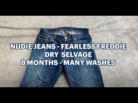 AFTER MANY WASHES: Dry denim / raw denim: Nudie Jeans Dry Japanese Selvage