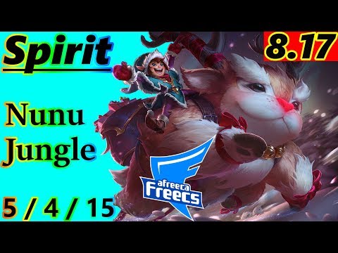 Spirit as NEW Nunu Jungle - S8 Patch 8.17 - KR Challenger - Full Gameplay
