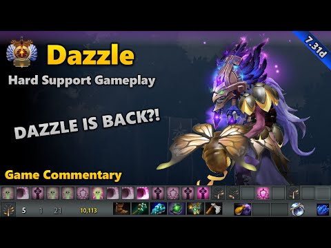 Dazzle Hard Support - Immortal Gameplay Commentary | Dota 2 7.31d