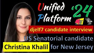 Christina Khalil (G) NJ Senatorial candidate UP24 interview