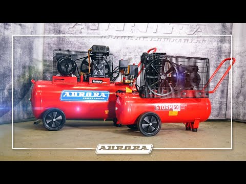 фото воздушный ременной компрессор aurora storm-50 turbo active series (уценка, поврежден корпус) 0