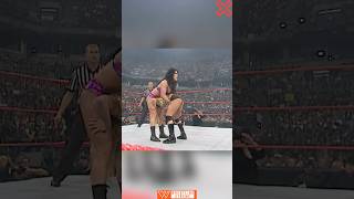 WWE Classic: Chyna Destroys Trish Stratus - Unforgettable Moment! #wwe #shorts