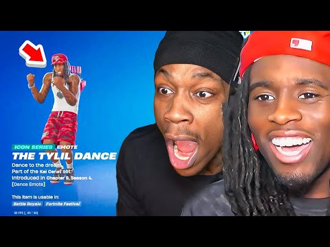 Tylil REACTS To His Dance Being In Fortnite With Kai Cenat! 