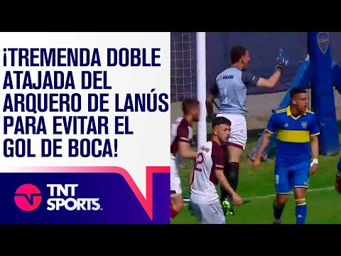 ¡TREMENDA DOBLE ATAJADA del ARQUERO de LANÚS para evitar el GOL de BOCA en la RESERVA! ⚽🔒