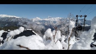 preview picture of video 'Live Snow Fall Gwaldam Uttrakhand'