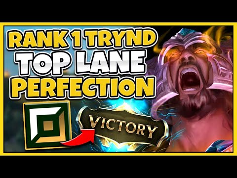 #1 TRYNDAMERE WORLD THIS IS HOW YOU DOMINATE TOP LANE FOR A PERFECT GAME - League of Legends