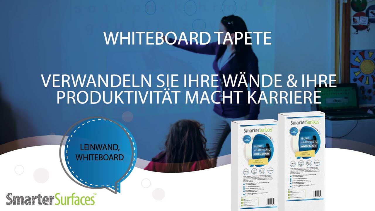Smart Whiteboard & Leinwand Tapete für Ihr Büro