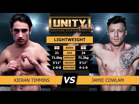 UNITY Fighting Championship - Kieran Timmins v Jamie Cowlam