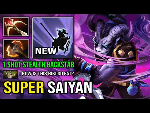 1 SHOT SUPER SAIYAN RIKI Max Range Stealth Backstab 100% Delete Anyone on His Path Dota 2