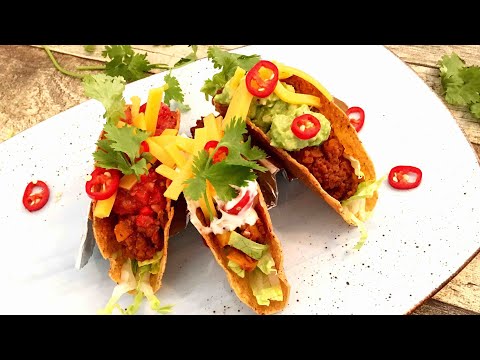 So hast du Taco’s noch nie gesehen!! Mexican ground beef Taco | Chia | Sour cream dip | Rezept