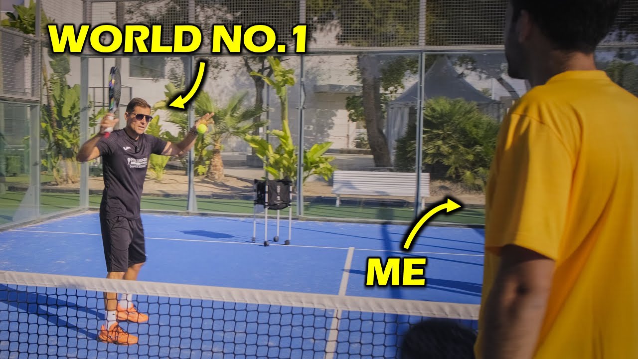 Padel legend coaches Bandeja and Rulo techniques.