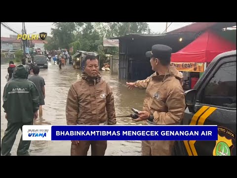 POLRES TANGSEL MELAKUKAN PENGECEKAN BANJIR