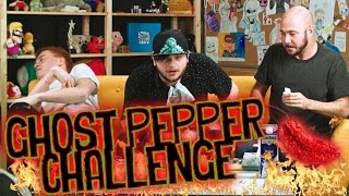 THE GHOST PEPPER SHOCK CHALLENGE! /w Sky, Red, and James
