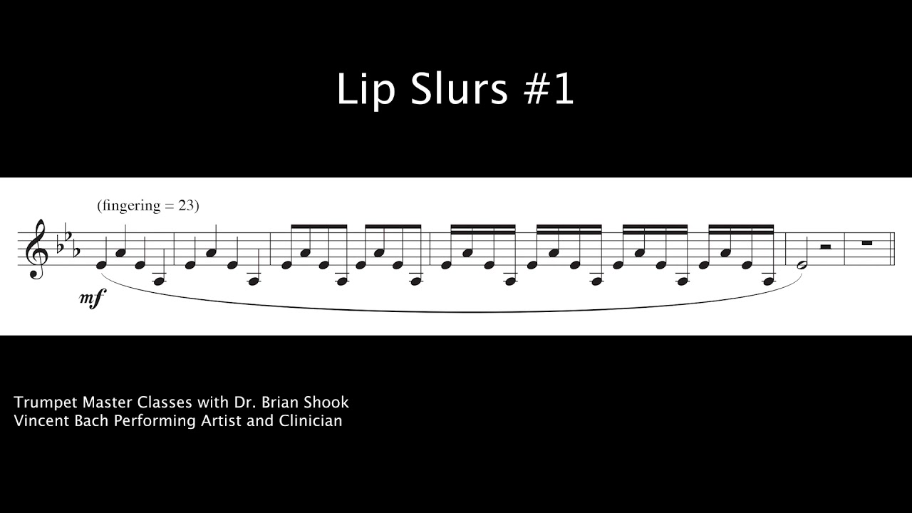 Lip Slurs #1 — Trumpet Warm Up