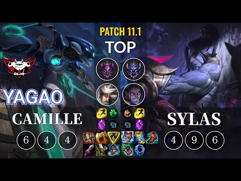 JDG Yagao Camille vs Sylas Top - KR Patch 11.1