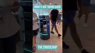 The robots are taking over!  #robot #ai #princesscruiseship