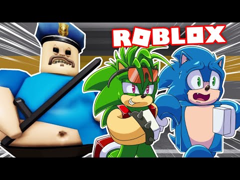 Movie Sonic and Manic Escape From PRISON IN ROBLOX!!