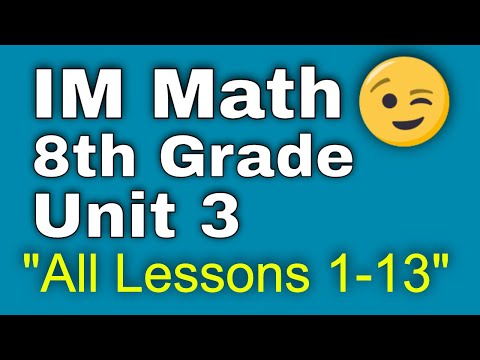 😉 8th Grade, Unit 3, All Lessons 1-13 | Linear Relationships | Illustrative Mathematics