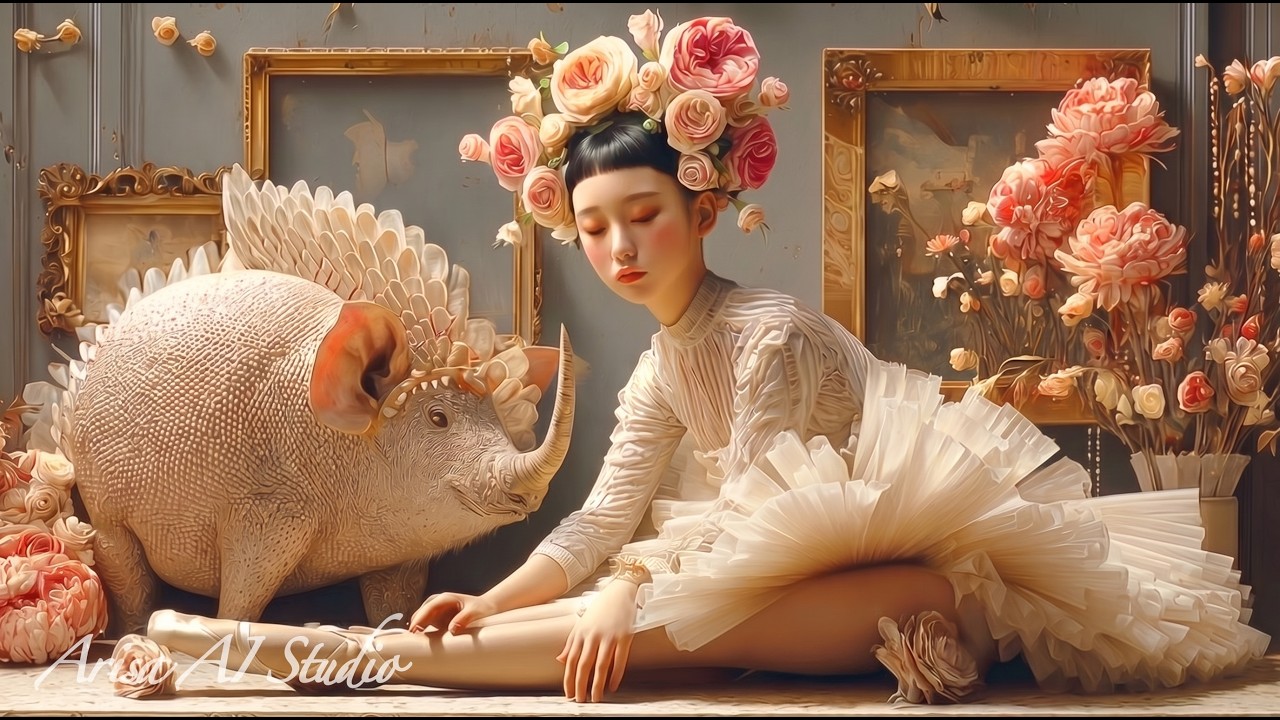 Surreal AI Film＊A Beautiful White World and Imaginary Creatures