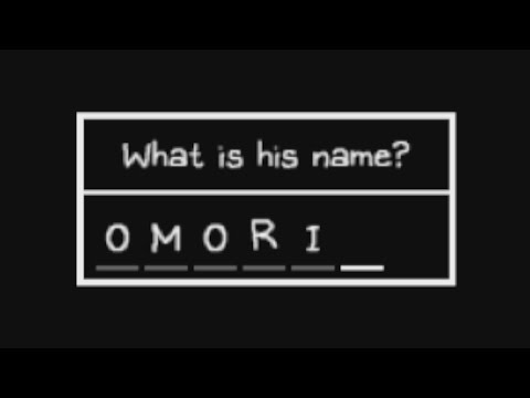 Naming yourself "OMORI"