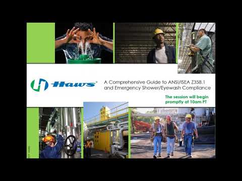 A Comprehensive Guide to ANSI ISEA Z358 1 and Emergency Shower Eyewash Compliance Webinar