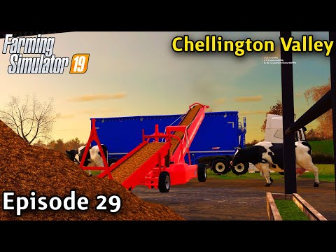 FS19 Timelapse - Chellington Valley Seasons Yr2 Ep 29 SETTING UP A CONVEYOR  BELT SYSTEM