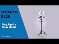 Vonyx Lampe vidéo RL25 Lumière d'anneau