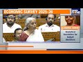 Economic Survey 2025 26 Tabled Today Ahead Of Union Budget 2026 News9