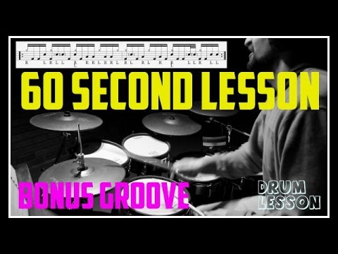 Bonus Groove - 60 Second Drum Lesson by Nick Bukey
