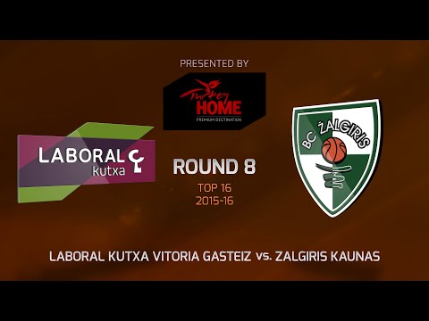 Highlights: Top 16, Round 8, Laboral Kutxa 71-65 Zalgiris Kaunas