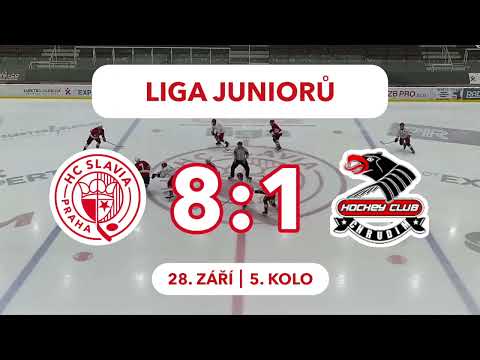 Liga juniorů, 5. kolo: HC Slavia Praha – HC Chrudim 8:1