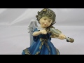 Vintage Anri Italy Angel Violin Figurine Music Box Rising Phoenix Antiques