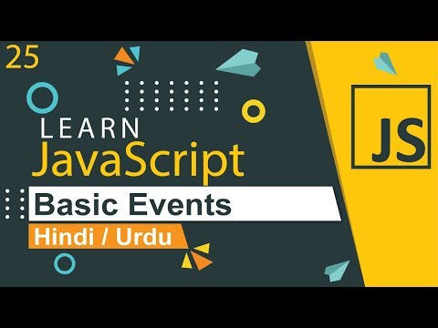 JavaScript Events Tutorial in Hindi Urdu