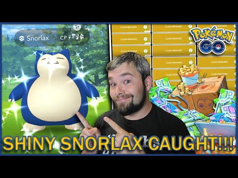 SHINY SNORLAX FINALLY CAUGHT AFTER OVER 400 ENCOUNTERS! (Pokemon GO)