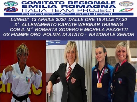 3° Karate webinar training con Roberta SODERO e Michela PEZZETTI