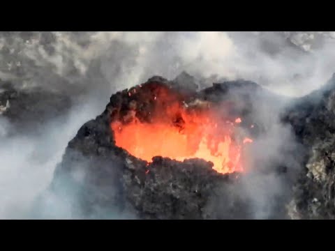 Hawaii Kilauea Volcano Halemaumau Lava Lake is Rising 🌋- 1/7/2021