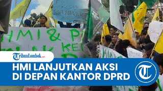 Aliansi HMI & PMII Serbu Gedung DPRD Lombok Timur, Lanjutkan Protes Atas Kenaikan Harga BBM